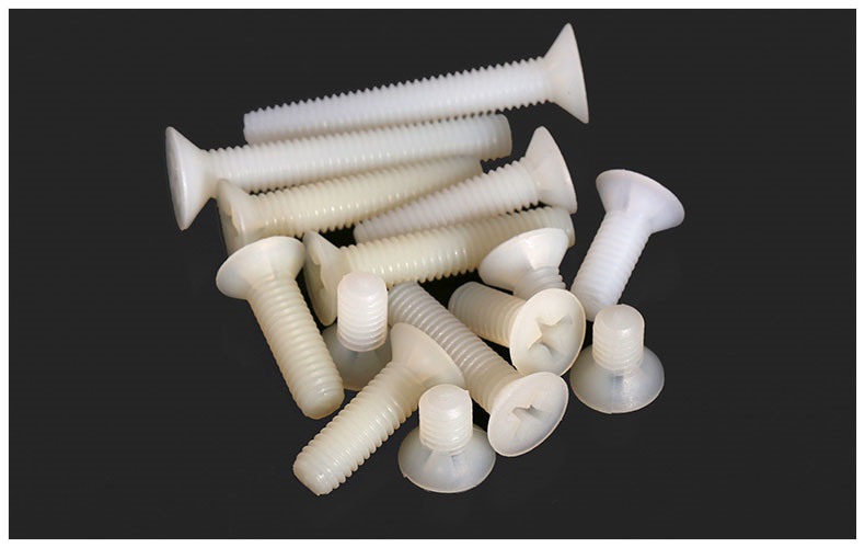 佰瑞特 白色尼龍沉頭螺絲 黑色平頭十字塑料螺絲 絕緣塑料螺栓 塑膠